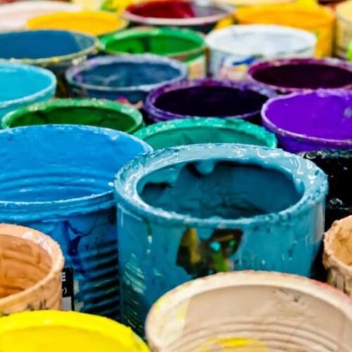 Assorted-color Paint Buckets