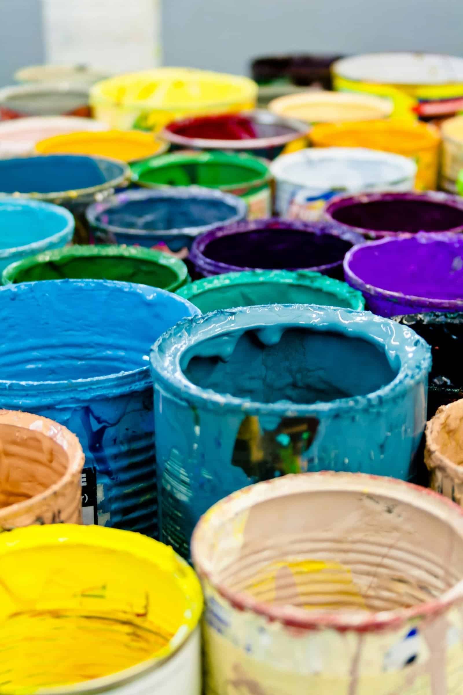 Assorted-color Paint Buckets